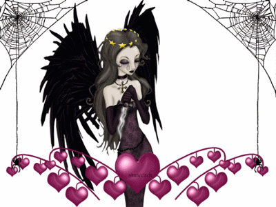 Gif animé gothique ange